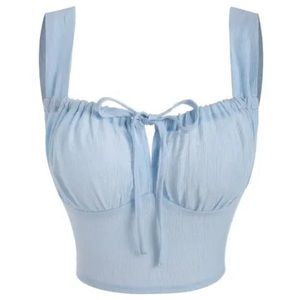 Ruched Tied Zip Back